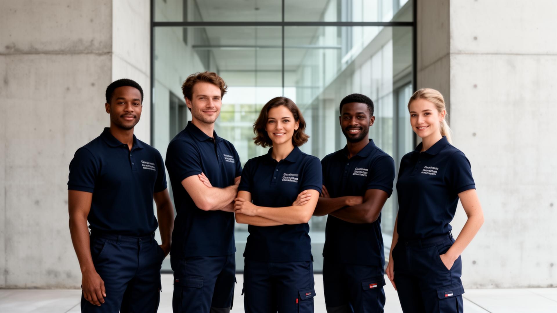 Team von LogClean bei der Arbeit in einem Objekt
